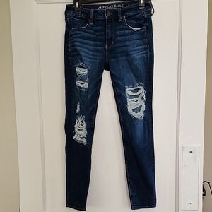 American Eagle Outfitters Distressed Blue Jeans